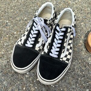 Vans Black and White Checkered Sneakers